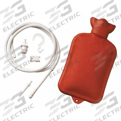 MABIS Combination Douche and Enema System: Rubber, 4 1/4 in Overall Wd - Douche & Enema Systems