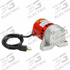 VIBCO Electric Vibrator: SPR Series, 20 lbf, 115V AC, 0.4 A, 1,600 vpm, Open Air-Over, 60 dBA (MPN SPR-20). Key specifications — attr661947: 0.4 A; attr661979: 60 dBA; attr661970: 115V AC.