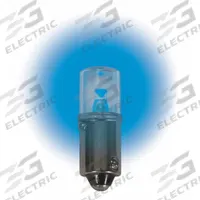 APPROVED VENDOR Compact LED Bulb: LED, Miniature Bayonet (BA9s), (T) Tubular, T3-1/4, 3T4/60V, 1835 (MPN LM1060MB-B). Key specifications — Light Color: Blue; Trade Number: 3T4/60V, 1835; Voltage: 60V AC; Brand: APPROVED VENDOR; Bulb Shape: T3-1/4.
