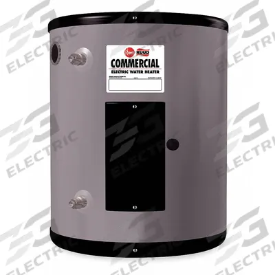 RHEEM-RUUD Electric Water Heater: 277V, 10 gal, 6,000 W, Single Phase, 22.87 in Ht - Compact Commercial Electric Water Heaters