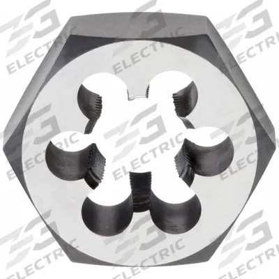 CLE-LINE Pipe and Conduit Thread Die: 3/4"-14 NPT, 2" Hex Wd, Carbon Steel (MPN C65575) - Hex Pipe Rethreading Dies