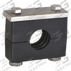 BEHRINGER PIPE SYSTEMS Vibration-Dampening Beta Clamp: Ribbed Bore, 304 Stainless Steel Clamp (MPN R7HT5150-PP)