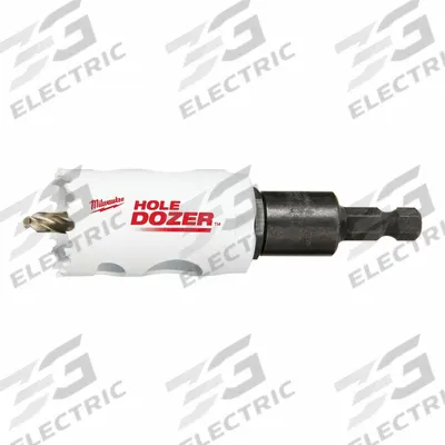 MILWAUKEE Hole Saw: 1 1/4 in Saw Dia., 8 Teeth per Inch, 1 5/8 in Max. Cutting Dp - Multi-Material-Cutting Hole Saws with Attached Arbor