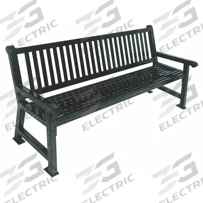 ULTRASITE Outdoor Bench: Savannah, 72 in Overall Lg, 36 1/8 in Overall Ht, Black - Thermoplastic Coated Steel Benches