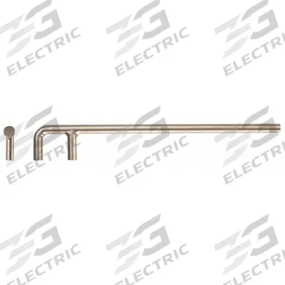 AMPCO F-Type Valve Hook: 2 3/8 in Head Size, 23 1/2 in Overall Lg, Aluminum Bronze - F-Shaped Valve Wheel Wrenches