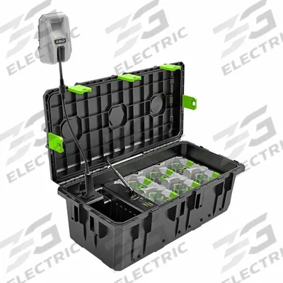 EGO Charging Case and Adapter: For 56V DC Battery Volt, Rapid, Simultaneous - EGO Battery Chargers
