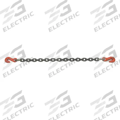 LIFTALLOY Single Leg Chain Sling: 9/32 in Chain Trade Size, 100 Chain Grade, Grab Hook - Grade-100 Single-Leg Chain Slings
