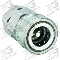 SNAP-TITE Hydraulic Quick Connect Hose Coupling: 3/8 in, Steel, 18.93 lpm Max. Flow Rate, Nitrile (MPN VHC6-6EF). Key specifications — Thread Size: 9/16"-18; Seal Material: Nitrile; Brand: SNAP-TITE.