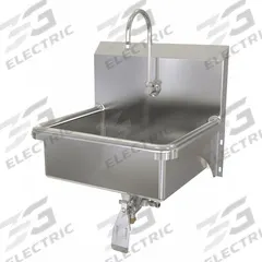 SANI-LAV Hand Sink: 1 Stations, 7 in Bowl Dp, 17 in Bowl Lg, 14 in Bowl Wd, Faucet Included, 16 ga (MPN 7051). Key specifications — Includes Side Splash: Side Splash Not Included; Series: Stainless Steel Hand Wash Sink; Brand: SANI-LAV.