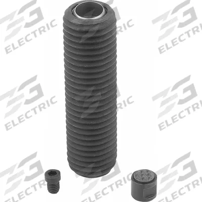 KIPP Fully-Threaded Gripper w/Serrated Pad: Carbide-Tipped, M20, 70 mm Thread Lg - Fully-Threaded Grippers with Serrated Carbide Pad