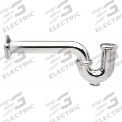 ZURN Trap: Cast Brass, Chrome-Plated, Silver, 1 1/2 in Nominal Pipe Size, 12 in Overall Lg (MPN Z8701-9B-PC). Key specifications — Finish: Chrome-Plated; Includes: Brass Swivel Nuts; Includes Cleanout: Yes; Brand: ZURN; Material: Cast Brass.