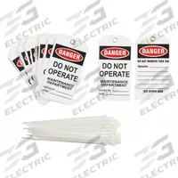 BRADY Danger Tag: Danger, Danger Do Not Operate, Polyester, Date/Signed By, Write-On Surface, Danger (MPN TG002E)