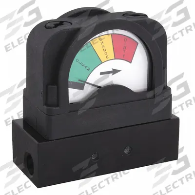 MIDWEST INSTRUMENT 3-Color Differential Pressure Indicator: 300 psig Max. Static Pressure - Differential Pressure Indicators