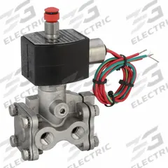 REDHAT Solenoid Valve: 3-Way, Normally Closed, 1/4 in Pipe Size, 24V DC, Explosion Proof/Watertight (MPN EV8316G381V24/DCDD). Key specifications — Pipe Size: 1/4 in; Voltage: 24V DC; Brand: REDHAT; Coil Enclosure: Explosion Proof.
