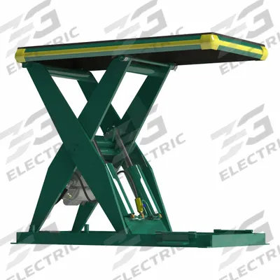 SOUTHWORTH Scissor Lift Table: Electric, 2,000 lb Load Capacity, 41 1/4 in Max Lifting Ht - Fixed-Top Electric Lift Tables