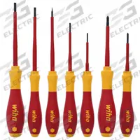 WIHA Insulated Screwdriver Set: 1-10 Pieces, 7 Pieces, Phillips/Slotted Tip, Ergonomic Grip, Case (MPN 32188). Key specifications — attr1205274: WIHA; attr1205269: 2 mm.