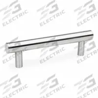 JW WINCO Pull Handle: Threaded Holes, Stainless Steel, Silver, 12 in Mounting Hole Center to Center (MPN 666.5-1.18-5/16X18-12.00-E). Key specifications — Screw Size: 5/16"-18; Brand: JW WINCO; Color: Silver.