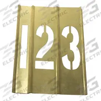 APPROVED VENDOR Stencil Set: 0 to 9/Dash (-)/Period (.), 6 in Character Ht, Brass, Interlocking (MPN 20Y515). Key specifications — Includes: Ender; Characters Included: 0 to 9; Brand: APPROVED VENDOR; Included Characters: 0 to 9.