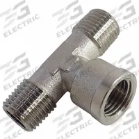 LEGRIS Metal Pipe Tee: Tee, 1/2 in x 1/2 in x 1/2 in, Nickel-Plated Brass, 870 psi, 2 7/16 in Lg (MPN 0928 00 21). Key specifications — Brand: LEGRIS; Maximum Operating Pressure: 870 psi.