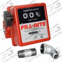 FILL-RITE Mechanical Flowmeter: Mechanical Fuel Transfer Meter, Aluminum, 3/4 in FNPT, FNPT, Buna-N (MPN 807CMK). Key specifications — Display Type: Mechanical; Brand: FILL-RITE; O-Ring Material: Buna-N; Accuracy: +/-1%; Seal Material: Viton; Output Type: Standard Frequency Pulse; Unit Of Measure: Gallons.