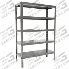 DURHAM MFG Metal Shelving: Standalone, Extra-Heavy-Duty, 48 in x 18 in, 72 in Overall Ht, 5 Shelves (MPN HDS-184872-95). Key specifications — Frame Material: Steel; Shelving Material: Steel; Assembled: Unassembled; Color: Gray; Brand: DURHAM MFG.