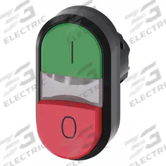 SIEMENS Multihead Operator: Non-Illuminated, 2 Button, Extended/Flush Profile, 22 mm Mounting Size (MPN 3SU1000-3BB42-0AK0). Key specifications — attr211308: SIEMENS; attr1026606: Momentary/Momentary; attr1026638: 3SU; attr1063632: Non-Metallic.