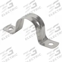 Conduit & Pipe Strap Clamp, Two-Hole: 4 in Trade Size, 316 Stainless Steel, IMC/RMC (MPN S640002S00). Key specifications — Manufacturer Part Number: S640002S00; Compatible Conduit Trade Size: 4 in; Compatible Conduit Type: IMC; RMC; Compatible Nominal Conduit/Pipe Size: 4 in; Compatible Pipe Size: 4 in; Finish: Polished; Indoor/Outdoor Usage: Indoor/Outdoor.