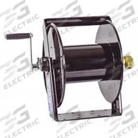 COXREELS Hand Crank Hose Reel: 125 ft (1/2 in I.D.), 17 in L x 19 in W x 18 1/2 in H, FKM, Brass (MPN SM17-4-125). Key specifications — Hose Capacity: 125 ft (1/2 in I.D.); Overall Dimensions: 17 in L x 19 in W x 18-1/2 in H; Seal Material: FKM; Reel Color: Black; Swivel Material: Brass; Brand: COXREELS.