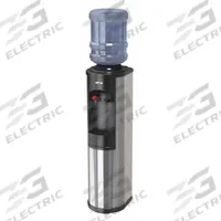 OASIS Bottled Water Dispenser: Freestanding, Top Loading, Cold/Hot, Black, Stainless Steel, 12 in Wd (MPN BTSA1SHS). Key specifications — Water Type: Still; Operating Voltage: 115V AC; Power Source: Electric Corded; Water Temperature Types: Cold; Brand: OASIS; Housing Color: Black; Material: Stainless Steel.