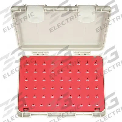 VERMONT GAGE Black Oxide-Coated Pin Gauge Set: Go (Plus), 0.006 in to 0.06 in - Go (Plus) Pin Gauge Sets - Black Oxide Finish