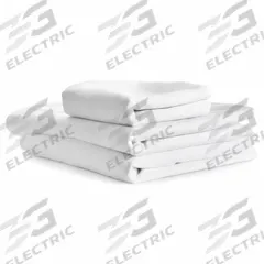 R & R TEXTILE Flat Sheet: Twin, 104 in Overall Lg, 66 in Overall Wd, T180, White, Sewn Corner (MPN X31012). Key specifications — Color: White; Fabric Material: 40% Polyester; Thread Count: T180; Brand: R & R TEXTILE; Hem/Pocket Size: Flat Sheet - N/A; Sheet Color: White.