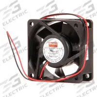 DAYTON Axial Fan: 40 cfm Airflow @ 0.000 in SP, 2 3/8 in Ht, 1 in Dp, Lead Wires, IP20, 12V DC (MPN 2RTF9). Key specifications — Blade Material: Polybutylene; Housing Material: Polybutylene Terephthalate; Brand: DAYTON.