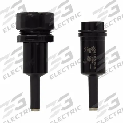 BUSSMANN In-Line Fuse Holder: Non-Rejection Block Style, 1 Pole, 600 V AC Rating - Fuse Holders for Class CC & Midget Fuses