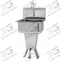 SANI-LAV Hand Sink: 41 1/2 in Overall Ht, 19 in Bowl Lg, 10 in Bowl Dp, 0.5 gpm Flow Rate, 18 ga (MPN 5211-0.5). Key specifications — Includes Side Splash: Side Splash Not Included; Brand: SANI-LAV.