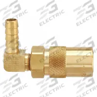 PARKER Hydraulic Quick Connect Hose Coupling: 3/8 in Coupling Size, Brass, 22.71 lpm Max. Flow Rate (MPN PC316). Key specifications — Body Material: Brass; Brand: PARKER.