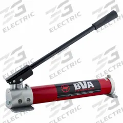 BVA HYDRAULICS Hydraulic Hand Pump: 2 Stages, Single Acting, 200 psi Max. Pressure 1st Stage (MPN P1000). Key specifications — Brand: BVA HYDRAULICS; Cylinder Compatibility: Single Acting.