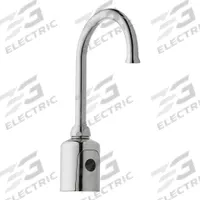 CHICAGO FAUCETS Bathroom Sensor Faucet: HyTronic Gooseneck, Cast Brass, Polished Chrome Finish (MPN 116.427.AB.1T). Key specifications — Brand: CHICAGO FAUCETS; Includes: Mounting Hardware; Series: HyTronic Gooseneck.
