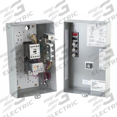 EATON Magnetic Motor Starter: Non-Reversing, 3 Poles, Electronic Protection, 25 A - Enclosed, Non-Reversing Starters with Electronic Overloads