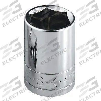 SK PROFESSIONAL TOOLS Socket: SAE, 3/8 in Drive Size, 15/16 in Socket Size, 6-Point, Std - 3/8" Drive Hand Sockets