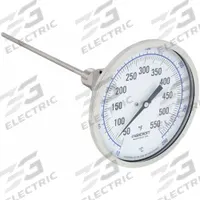 ASHCROFT Dial Thermometer: 50°F to 550°F /10°C to 290°C, ±1% Accuracy, 9 in Stem Lg, 5 in Dial Dia (MPN 50EI60E). Key specifications — Accuracy: ±1 %; Brand: ASHCROFT.