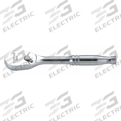 WESTWARD Hand Ratchet: Pear, Reversible, 5 in Overall Lg, Chrome - Standard-Head Ratchets