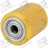 APPROVED VENDOR Caster Wheel: 3 1/4 in Wheel Dia., 2 3/8 in Wheel Wd, Polyurethane, Steel, Std (MPN HTH 82X60/20-60K). Key specifications — Brand: APPROVED VENDOR; Wheel/Tread Color: Yellow.