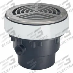 ZURN Floor Drain: 8 1/4 in Overall Dia, 6 in Grate Size, 4 in Nominal Pipe Size, Solvent Weld, ABS (MPN EZ1-AB3-R6-SS). Key specifications — Color: Silver; Connection Type: Solvent Weld; Brand: ZURN; Includes: Stainless Mesh Screen.