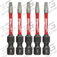 MILWAUKEE Driver Bit: Power Bit, Imperial, #1 Bit Size, S1 Bit Industry Size, Std, 2 in Overall Lg (MPN 48-32-4671). Key specifications — attr1119721: Standard; attr1119722: MILWAUKEE; attr1119715: Alloy Steel; attr1119719: Hex; attr1202622: #1.