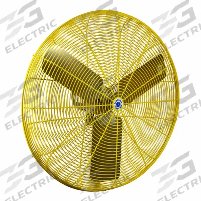 SCHAEFER Fan Head: 30 in Blade Dia, 2 Speeds, 115V AC, 1/2 hp Motor - High-Visibility Industrial Fan Heads