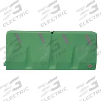 APPROVED VENDOR Traffic Barrier: 24 in Overall Ht, 62 1/4 in x 24 in, Diamond, Reflective, Plastic (MPN TB-5-21). Key specifications — Color: Green; Manufacturer Part Number: TB-5-21; Brand: APPROVED VENDOR; Accepts Light: Yes; Body Material: Plastic; Legend: No Legend; Style: Jersey Barrier.