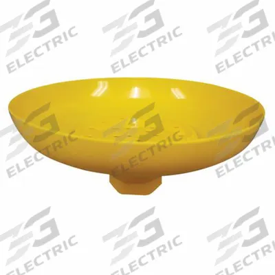 HUGHES SAFETY Shower Head: ABS-ROSE, Compatible with Universal, Plastic, Yellow - Shower Heads