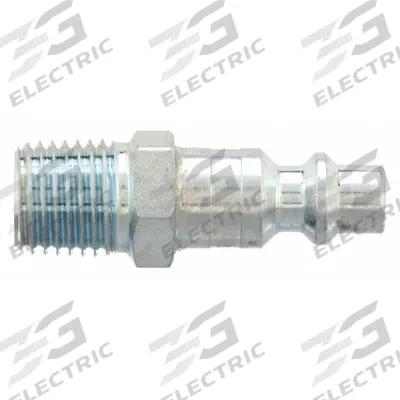 PARKER Quick Connect Hose Coupling: 3/8 in Body Size, 3/8 in Hose Fitting Size - Industrial Interchange Steel Quick-Connect Air Coupling Plugs