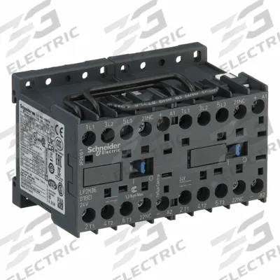 SCHNEIDER Miniature IEC Magnetic Contactor: Reversing, 3 Poles, 3NO Contacts, 6 A - Miniature, Reversing IEC Contactors