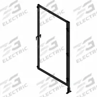 T-Slot Framing System Door: Add-On, Black, Right Swing, 72 in H x 37 1/2 in W x 5 1/2 in D, Solid (MPN 48269). Key specifications — Finish: Anodized; Brand: FAZTEK; Panel Color: Clear; Panel Type: Solid; Color: Black; Material: Polycarbonate; Assembly: Unassembled; Manufacturer Part Number: 48269.